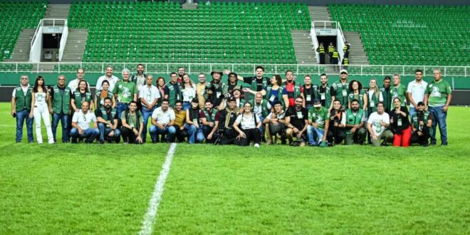 Secom cobriu a reinauguração do Estádio Arena da Floresta em tempo real