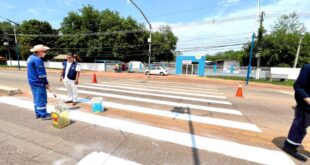 Sinalização na AC-40 é reforçada para segurança dos alunos da Zuleide Pereira de Souza