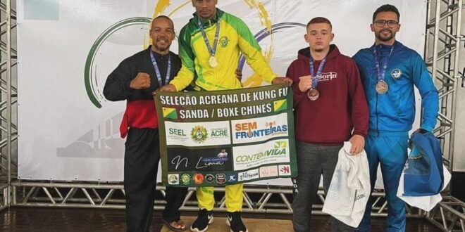 Seleção acreana de boxe chinês conquista tricampeonato brasileiro