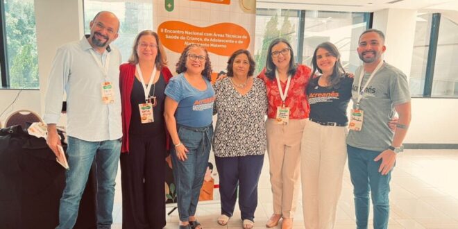 Sesacre apresenta iniciativas em Encontro Nacional de Saúde da Criança e do Adolescente