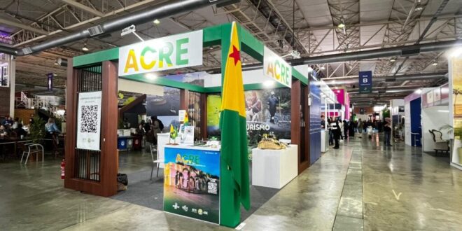 Culinária e produtos turísticos do Acre atraem público na Feira Internacional de Turismo de Gramado