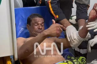 Agredido a golpes de faca, tijolo e ripa