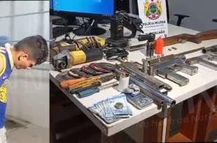 PM encontra oficina de fabricação de armas artesanais