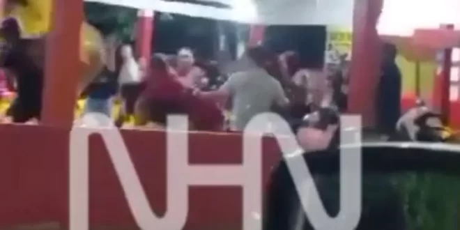 Briga generalizada em bar termina com vários feridos e casal preso