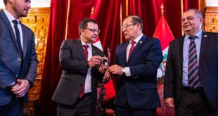 Presidente da ALEAC e secretários do governo discutem com presidente do Congresso peruano avanços na integração comercial entre Acre e Peru