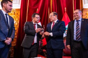 Presidente da ALEAC e secretários do governo discutem com presidente do Congresso peruano avanços na integração comercial entre Acre e Peru