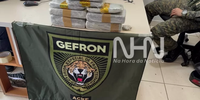 Gefron prende casal transportando 6 kg de skunk na zona rural