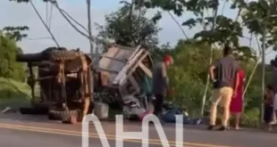 ‘Jerico’ perde o controle, tomba e deixa casal ferido