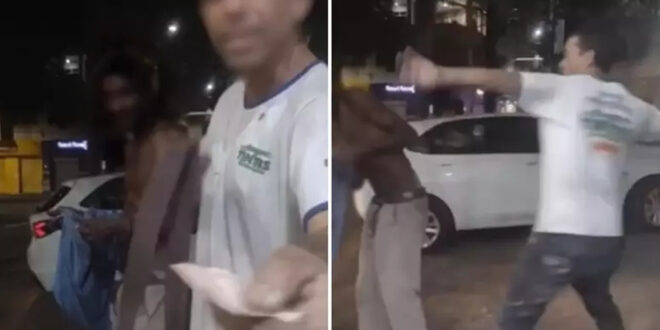 Homem branco oferece R$ 10 para agredir homem negro com cintadas em MG