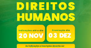 Prêmio que reconhece instituições e pessoas na defesa dos direitos humanos está com inscrições abertas até quarta, 20