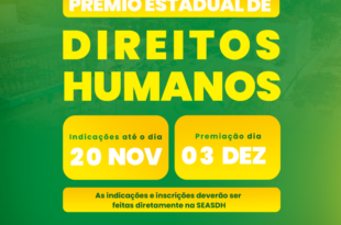 Prêmio que reconhece instituições e pessoas na defesa dos direitos humanos está com inscrições abertas até quarta, 20