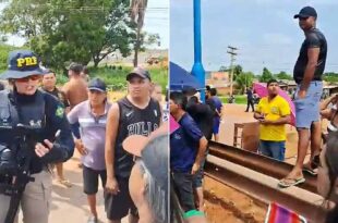 Moradores da Cidade do Povo fecham BR-364 em protesto contra preço abusivo da energia elétrica