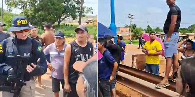 Moradores da Cidade do Povo fecham BR-364 em protesto contra preço abusivo da energia elétrica