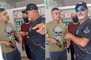 Discussão entre militares armados quase acaba em tragédia, em farmácia