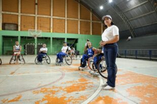 Vice-governadora prestigia treino de time de basquete em cadeira de rodas que irá representar o Acre no RJ