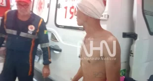 Homem é agredido em via pública