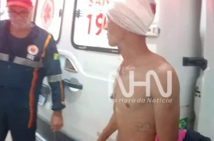 Homem é agredido em via pública