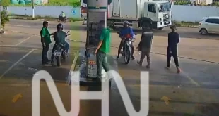 Assalto em posto de combustíveis leva pânico a clientes e funcionários