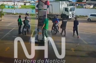 Assalto em posto de combustíveis leva pânico a clientes e funcionários