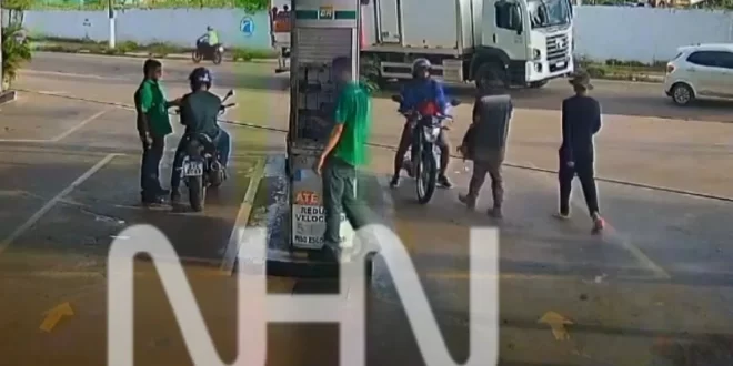 Assalto em posto de combustíveis leva pânico a clientes e funcionários