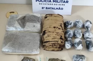 PM detona esconderijo de drogas e prende três homens