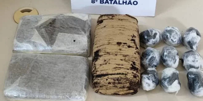 PM detona esconderijo de drogas e prende três homens