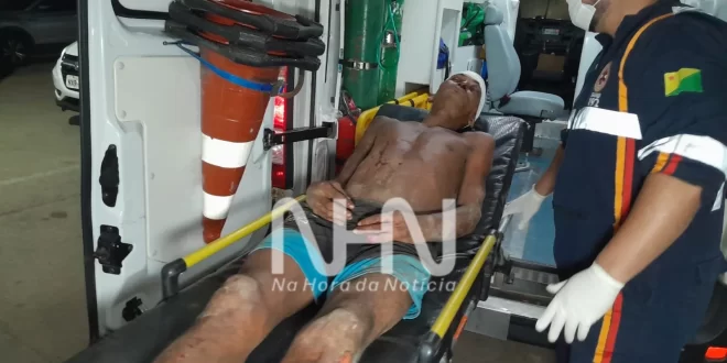 Morador de rua flagrado roubando, é espancado por populares