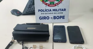 GIRO prende suspeitos de roubo e recupera pertences da vítima