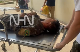 Militar do Exército é vítima de assalto e agredido a coronhadas na cabeça