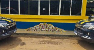 PRF apreende 85 quilos de drogas na BR-364