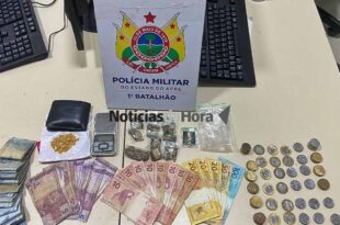 PM apreende adolescente com skunk, pedras de crack e dinheiro, no centro