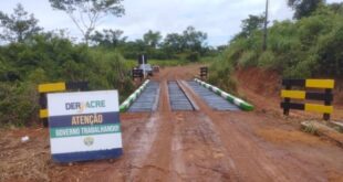 Deracre constrói duas novas pontes em Plácido de Castro