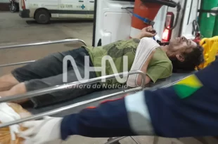Acusado de roubar fio leva peia de ripa e vai parar no Pronto Socorro