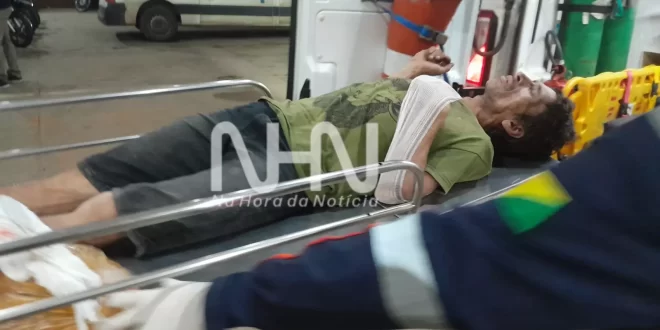 Acusado de roubar fio leva peia de ripa e vai parar no Pronto Socorro