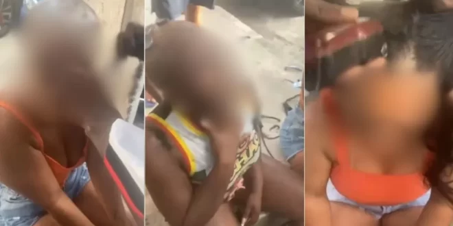 Polícia investiga VÍDEO de traficantes raspando cabelo de mulheres à força no RJ