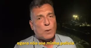Para proteger muro erguido na areia da praia, deputado pernambucano Coronel Meira (PL) incita PM contra a autoridade estadual