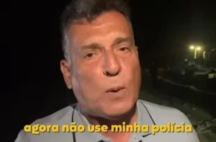 Para proteger muro erguido na areia da praia, deputado pernambucano Coronel Meira (PL) incita PM contra a autoridade estadual
