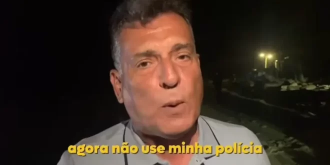Para proteger muro erguido na areia da praia, deputado pernambucano Coronel Meira (PL) incita PM contra a autoridade estadual