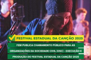 Governo faz chamamento público para realização do Festival Estadual da Canção