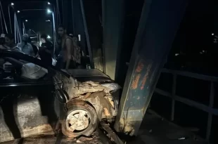 Acidente na Ponte Metálica bloqueia trânsito por duas horas na fronteira com a Bolívia