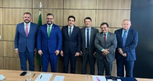 Gonzaga e Alan se reúnem com ministro de Portos e Aeroportos para tratar de voos internacionais do Acre para o Peru