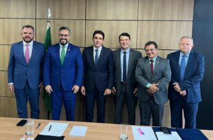 Gonzaga e Alan se reúnem com ministro de Portos e Aeroportos para tratar de voos internacionais do Acre para o Peru