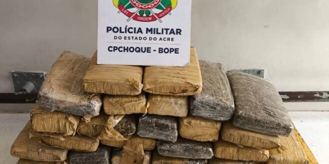 Bope apreende quase 30 quilos de entorpecentes