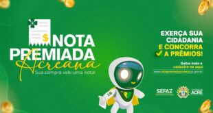 Sorteio de janeiro do Nota Premiada Acreana será realizado nesta quarta-feira