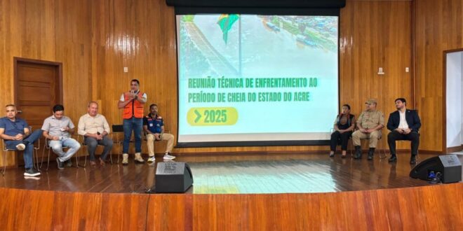 Reunião técnica debate estratégias para enfrentamento da cheia dos rios no Acre