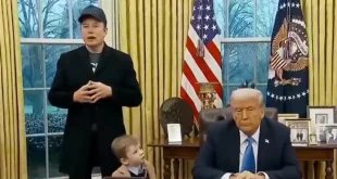 Na lata: filho de Musk, de 4 anos, manda Trump calar a boca e diz que ele não é presidente. Vídeo