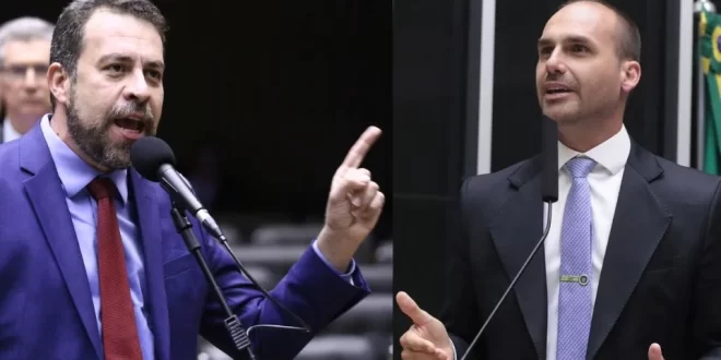Traidor da pátria: Boulos denuncia Eduardo Bolsonaro à PGR por crime contra a soberania nacional