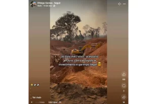 Sob investigação do MPF-AM: influencers do garimpo se gabam de exploração ilegal
