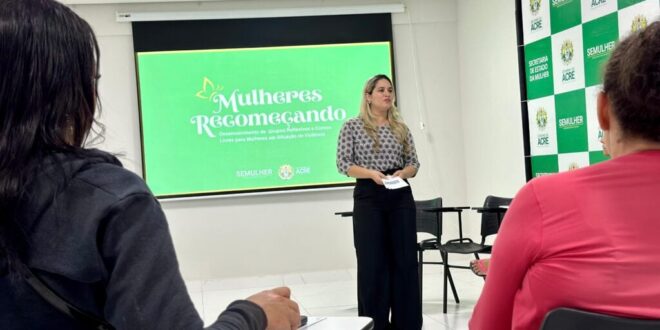 Semulher realiza primeiro encontro do programa Mulheres Recomeçando para vítimas de violência doméstica