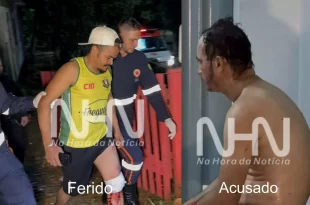 Em surto psicótico homem tenta matar enteado a golpes de faca